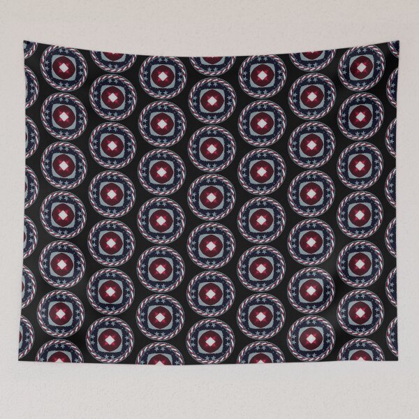 Item preview, Kaleidoscope July 4th Stars and Stripes in Celtic Circle Frame 59 designed and sold by Swabcraft.