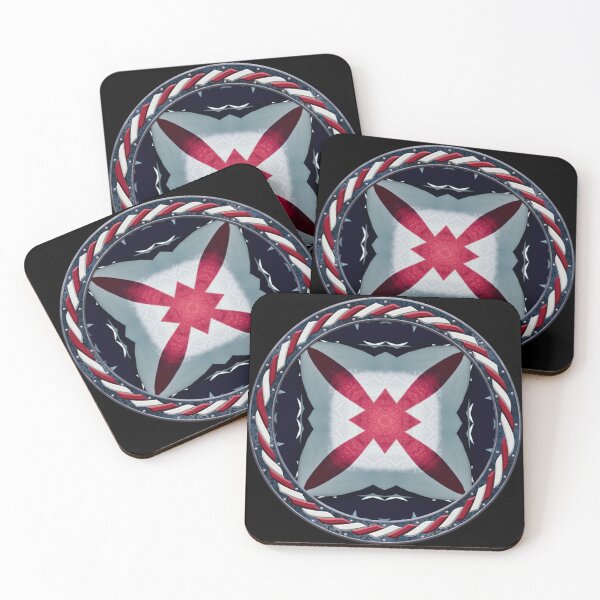 Item preview, Kaleidoscope July 4th Stars and Stripes in Celtic Circle Frame 60 designed and sold by Swabcraft.