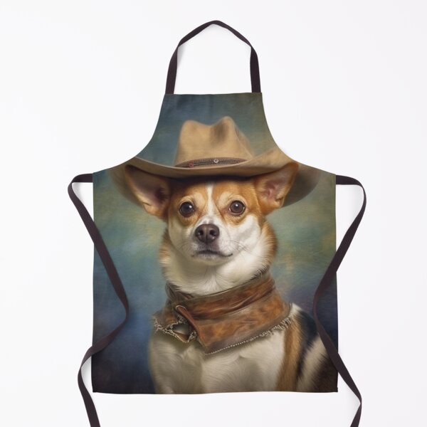 Item preview, Charming Chihuahua: Cowboy-Inspired Oil Painting Style Print" designed and sold by TheFunkyCryptid.