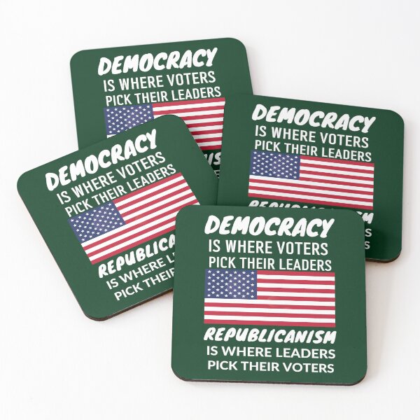 Item preview, Democracy is where voters pick their leaders , Democrat , anti republicanism, democrats te designed and sold by VictoriaKetkini.