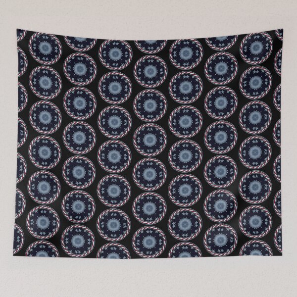 Item preview, Kaleidoscope July 4th Stars and Stripes in Celtic Circle Frame 63 designed and sold by Swabcraft.