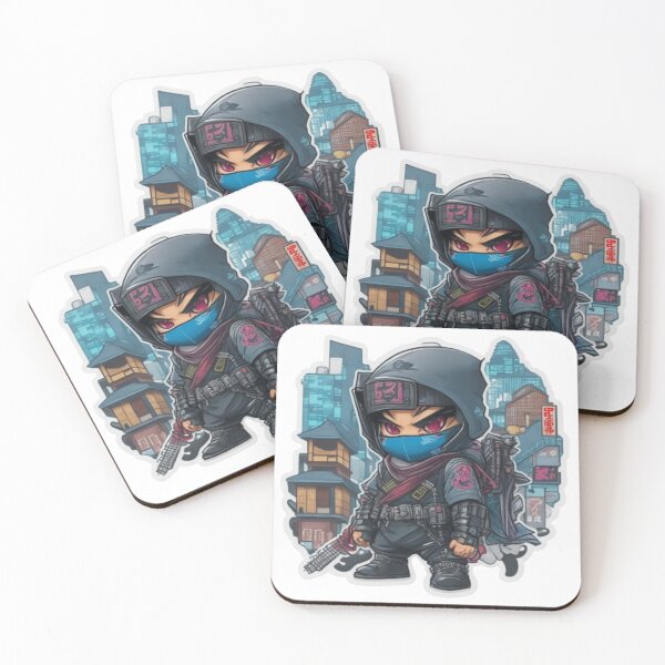 Item preview, Futuristic fashionista ninja in the cyber metropolis. designed and sold by mefirefire.
