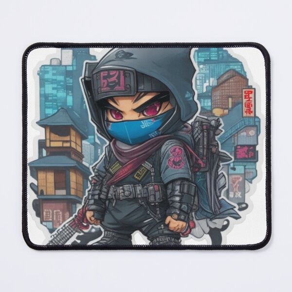 Item preview, Futuristic fashionista ninja in the cyber metropolis. designed and sold by mefirefire.