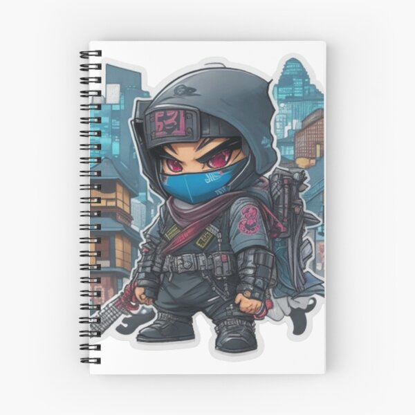 Item preview, Futuristic fashionista ninja in the cyber metropolis. designed and sold by mefirefire.