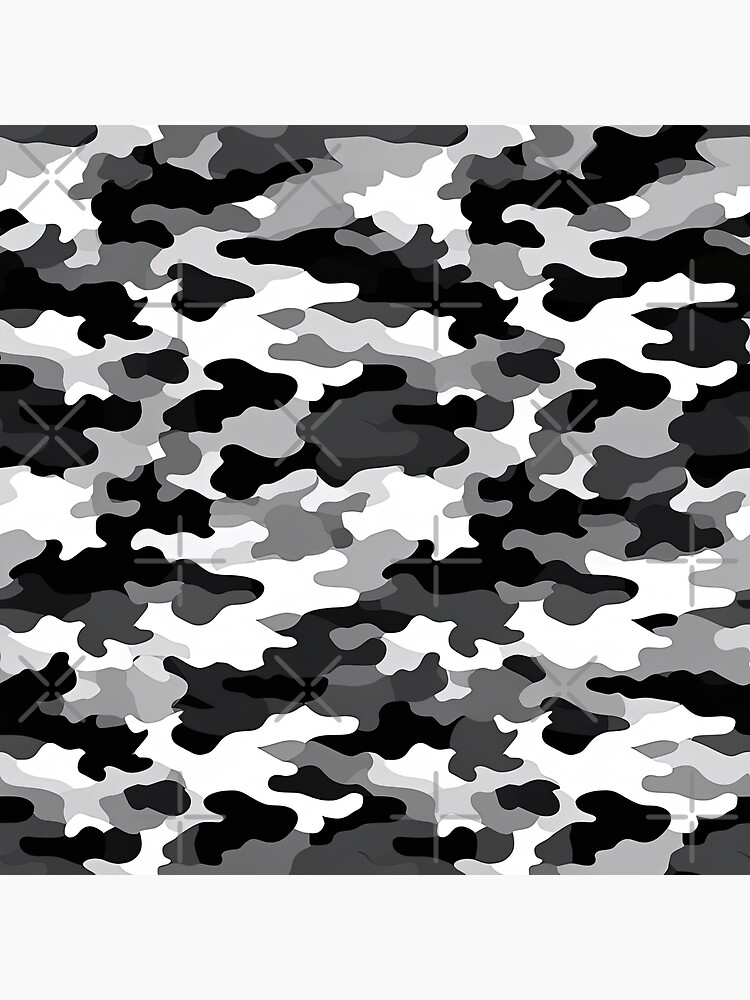 Black, grey and white Camouflage. Camo background, military