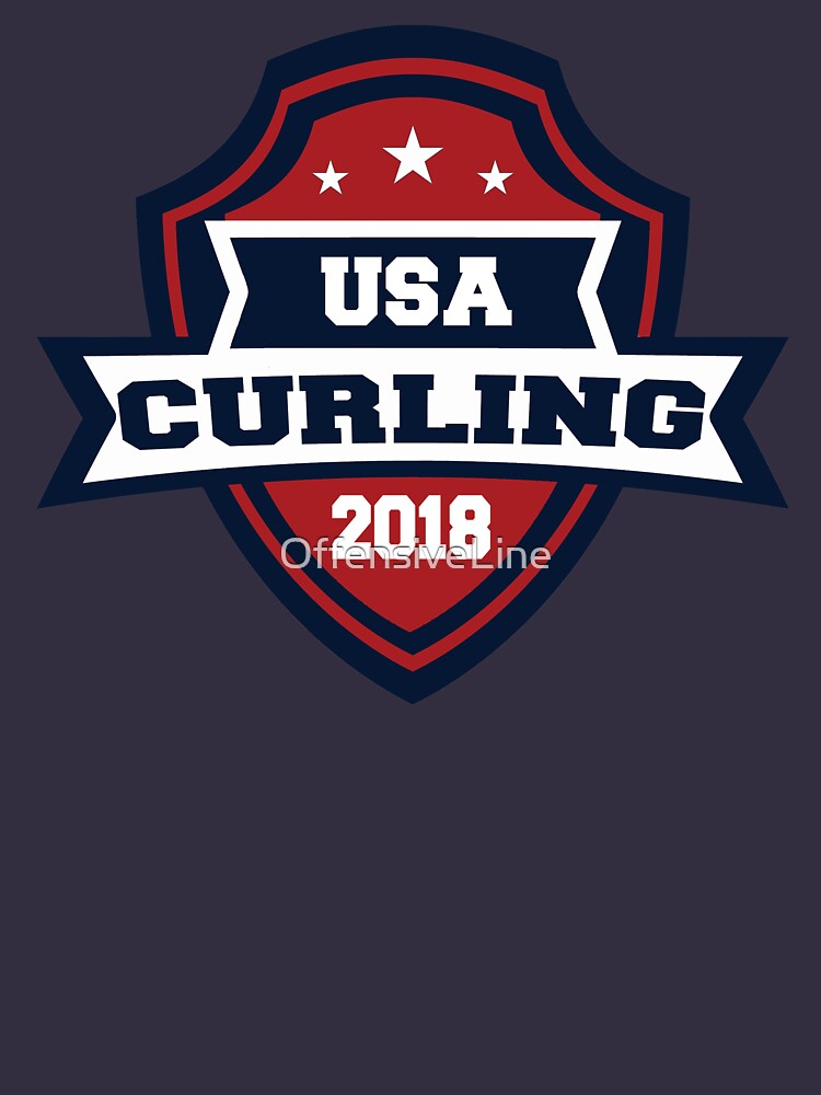 usa curling t shirt