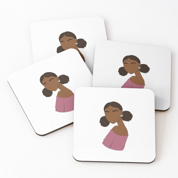 Item preview, Black Girl Over the Shoulder designed and sold by Ayana-Love.
