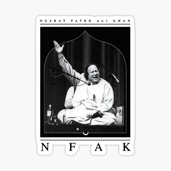 "Nusrat Fateh Ali Khan Qawali Style " Sticker for Sale by Florenceook