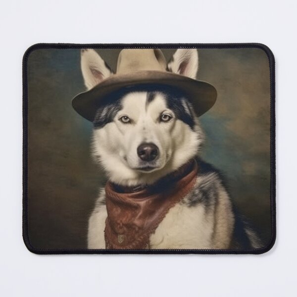 Item preview, Husky-Inspired Oil Painting Style Print designed and sold by TheFunkyCryptid.