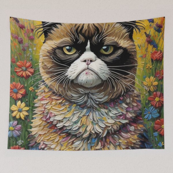 Item preview, Cat Funny Face designed and sold by brendaCampti.
