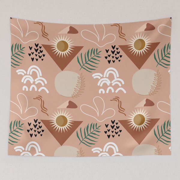 Item preview, Organic Boho Sun Aesthetic Design  designed and sold by ArtMeetsPizza.