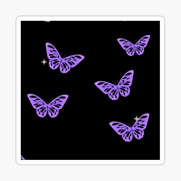 Purple Butterfly Sticker for Sale by piperbrantley  Butterfly art,  Butterfly art painting, Butterfly wallpaper