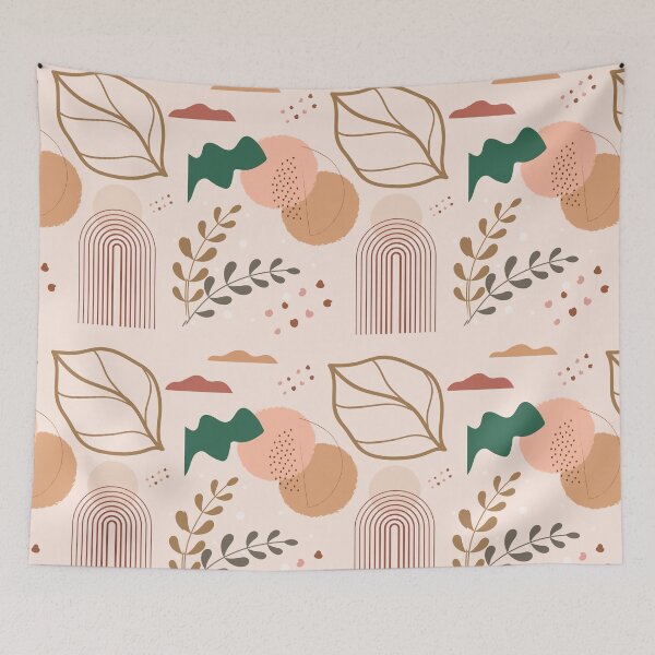 Item preview, Organic Boho Leaf Aesthetic Design  designed and sold by ArtMeetsPizza.