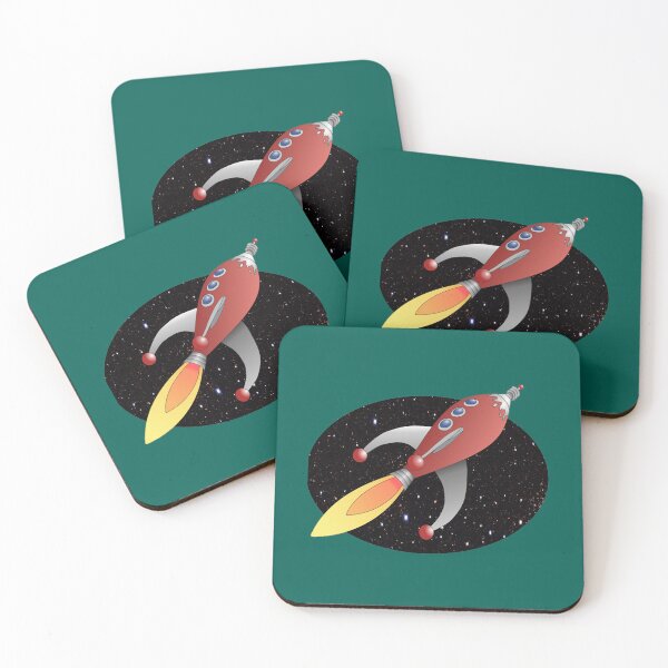 Item preview, Cartoon rocket - space travel designed and sold by wilfongsaja.