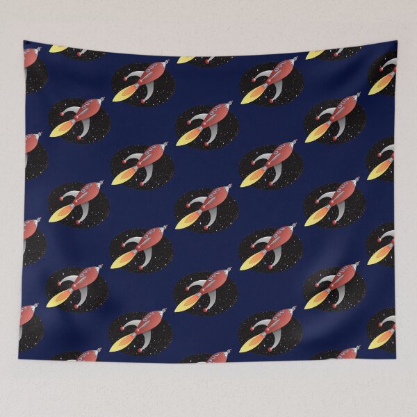 Item preview, Cartoon rocket - space travel designed and sold by wilfongsaja.