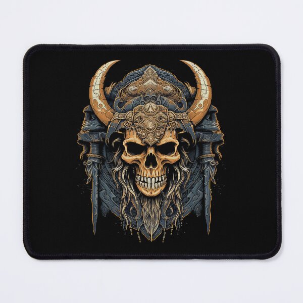 Item preview, Viking Warrior Skull - Gold designed and sold by CoutureCrypt.