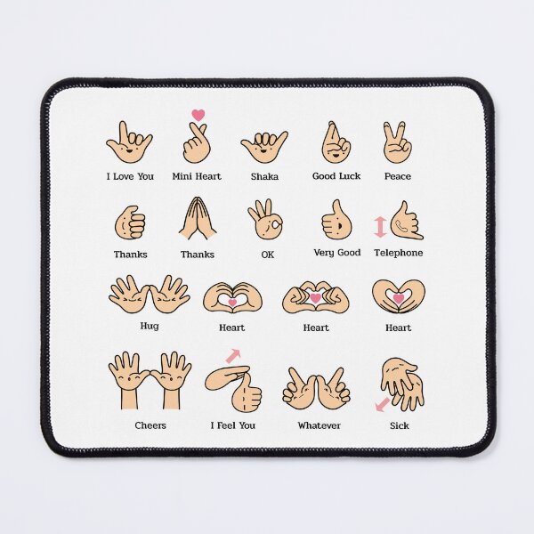 Item preview, Hand gesture | Fingerspell | I hear you designed and sold by sisidea.
