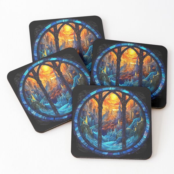 Item preview, Mythical Castle Stain Glass designed and sold by bfwilson.