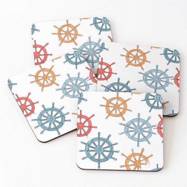 Item preview, Colored Ship Helm Wheel Pattern designed and sold by victorsuarez.