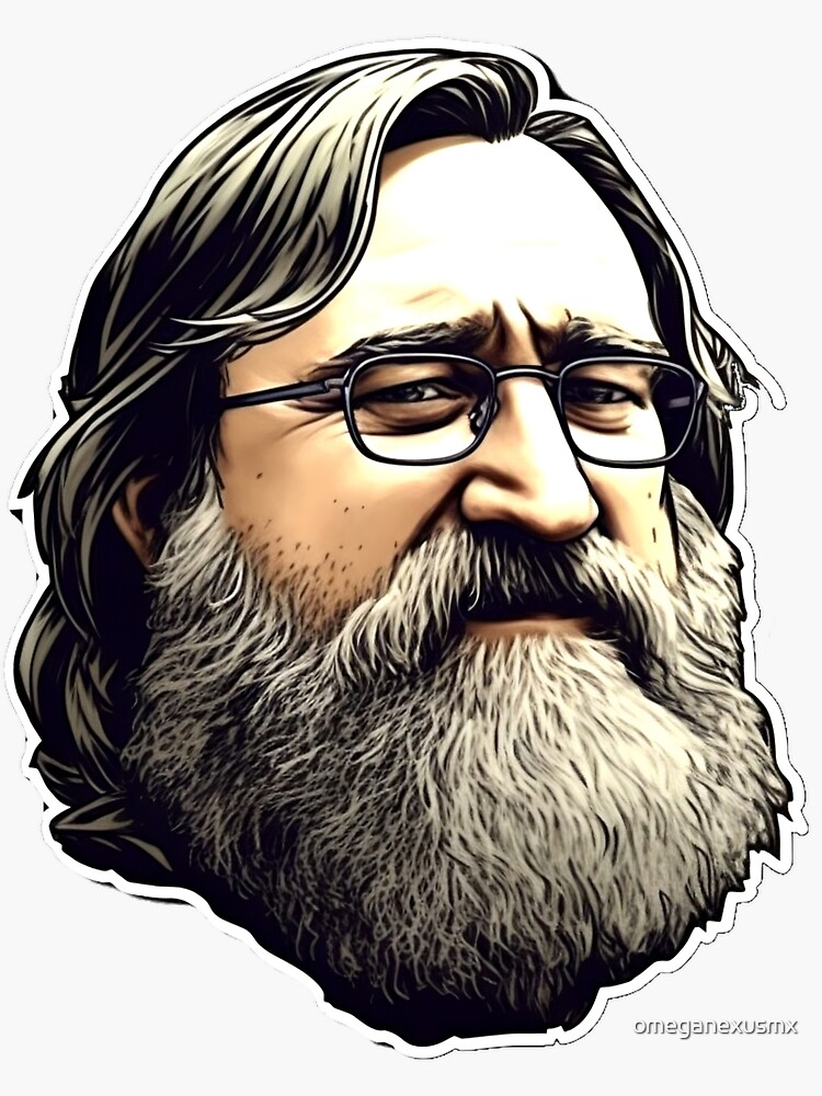 Gaben - Gabe Newell Meme Sticker for Sale by KiyomiShop