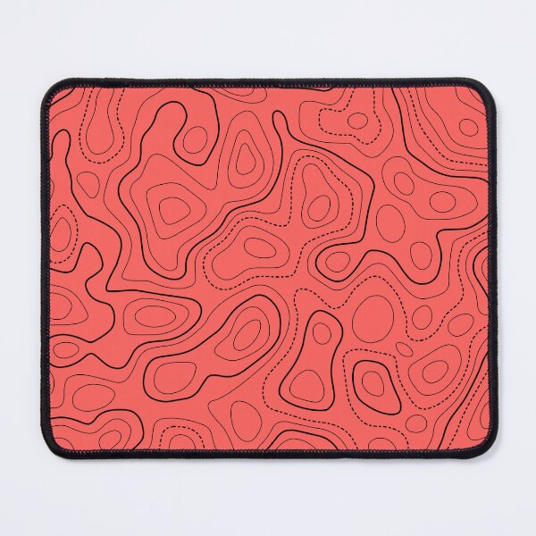 Item preview, Topography Pattern. Peach pink and Black color designed and sold by Aetherier.