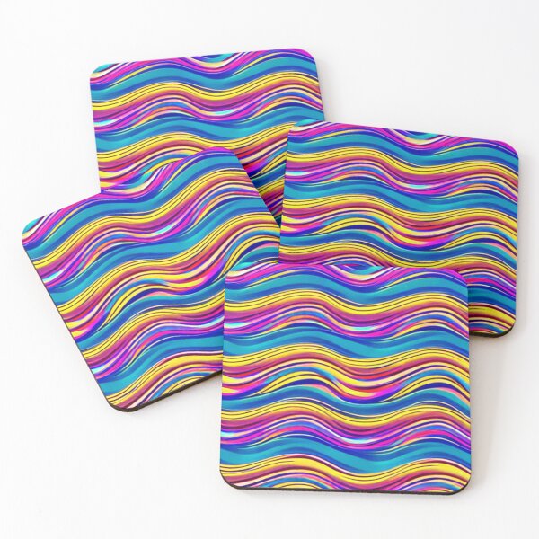 Item preview, Abstract Colorful Rainbow Wavy Pattern designed and sold by calibrit.
