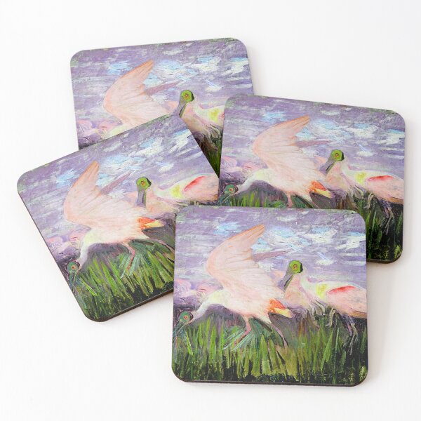 Item preview, Tropical Roseate Spoonbill Bird Study II designed and sold by KathteeDesign.
