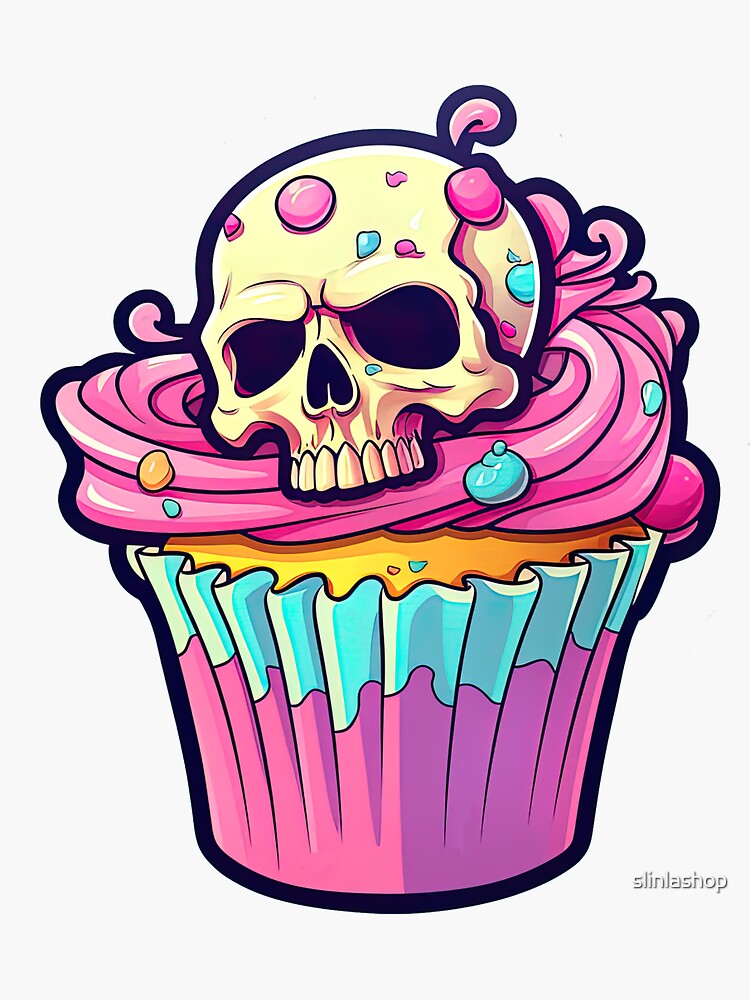 Sugar Skull Cupcake Temporary Tattoo - Creepy Cakes Tattoos | Cupcake  tattoos, Cupcake tattoo designs, Tattoo set