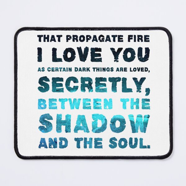 Item preview, I love you as certain dark things are loved - Pablo Neruda - Quotes on Love 02 - Typographic Print designed and sold by Studio Grafiikka.