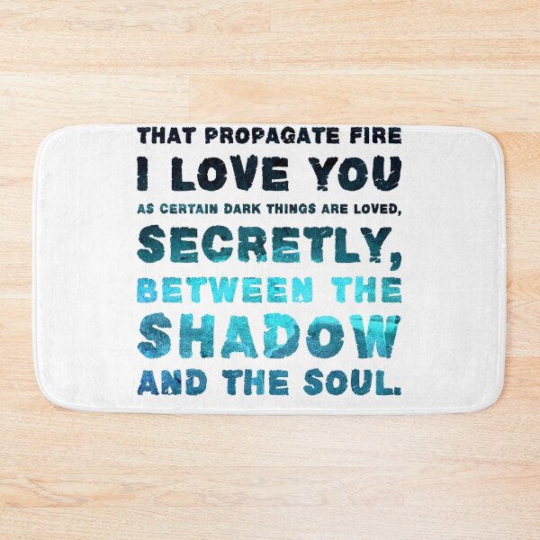 Item preview, I love you as certain dark things are loved - Pablo Neruda - Quotes on Love 02 - Typographic Print designed and sold by Studio Grafiikka.