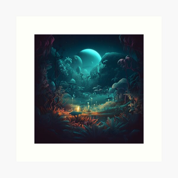 Item preview, Alien Jungle designed and sold by DigitalPalette1.