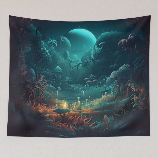 Item preview, Alien Jungle designed and sold by DigitalPalette1.