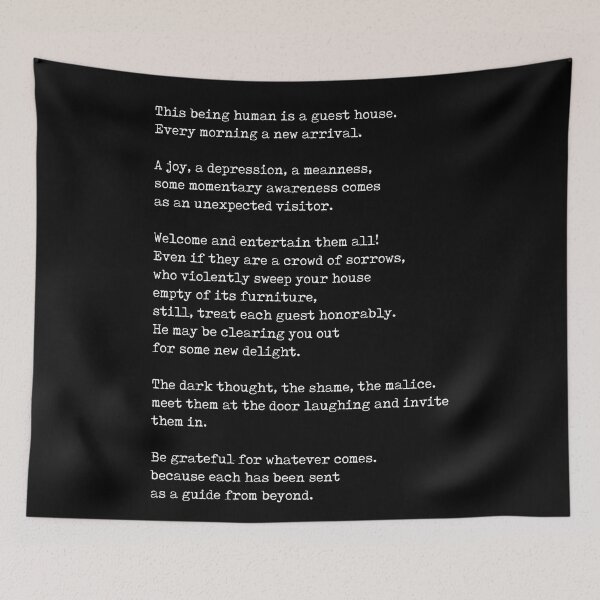 Item preview, The Guest House by Rumi - Typewriter Print 2 - Literature designed and sold by Studio Grafiikka.