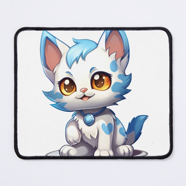Item preview, blue kitty designed and sold by StickerFrenzy11.
