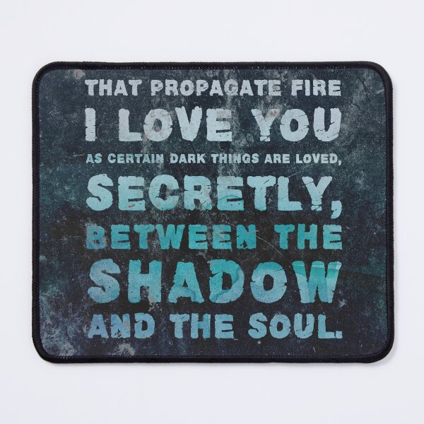 Item preview, I love you as certain dark things are loved - Pablo Neruda - Quotes on Love 03 - Typographic Print designed and sold by Studio Grafiikka.
