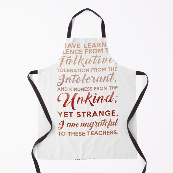 Item preview, I have learned silence from the talkative - Kahlil Gibran Quote - Typographic Print 01 designed and sold by Studio Grafiikka.