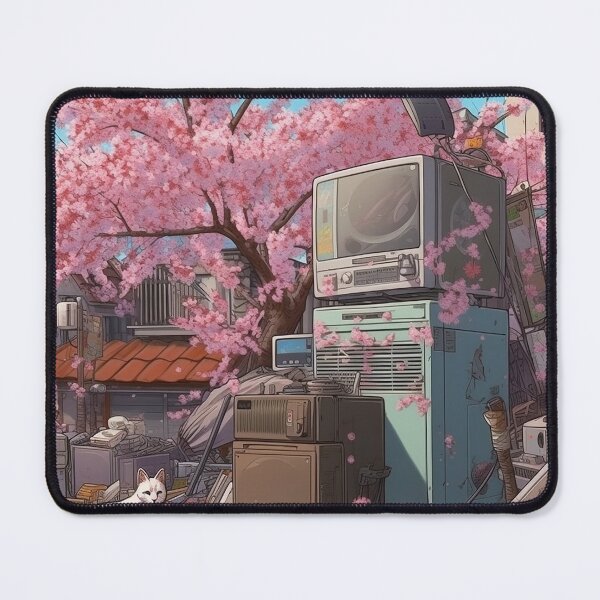 Item preview, Cats Anime Cherry Blossom designed and sold by HaydenlostOn.