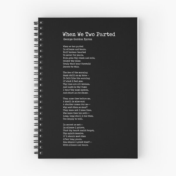 Item preview, When We Two Parted - Poem by George Gordon Byron - Literary Print - Typewriter 3 designed and sold by Studio Grafiikka.