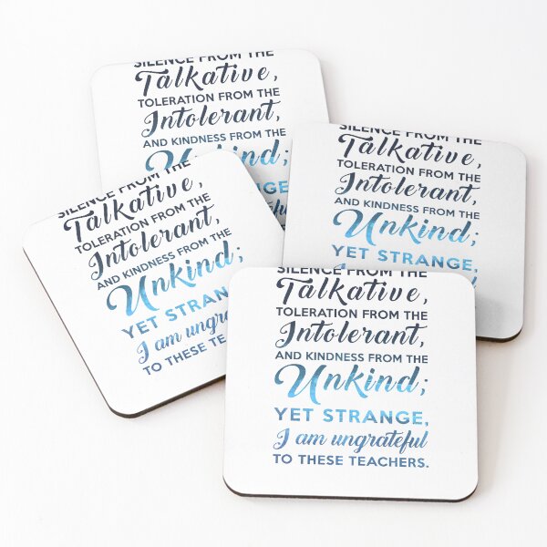 Item preview, I have learned silence from the talkative - Kahlil Gibran Quote - Typographic Print 03 designed and sold by Studio Grafiikka.