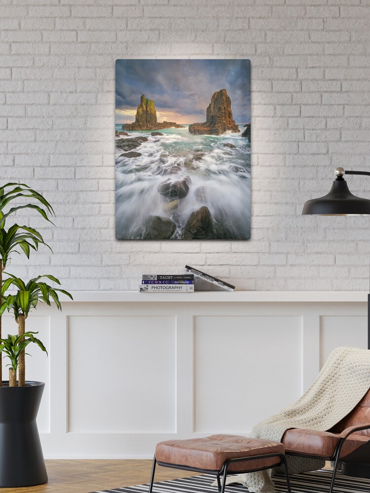Thumbnail 1 of 4, Metal Print, Cathedral Rocks, Kiama Downs, New South Wales, Australia designed and sold by Michael Boniwell.