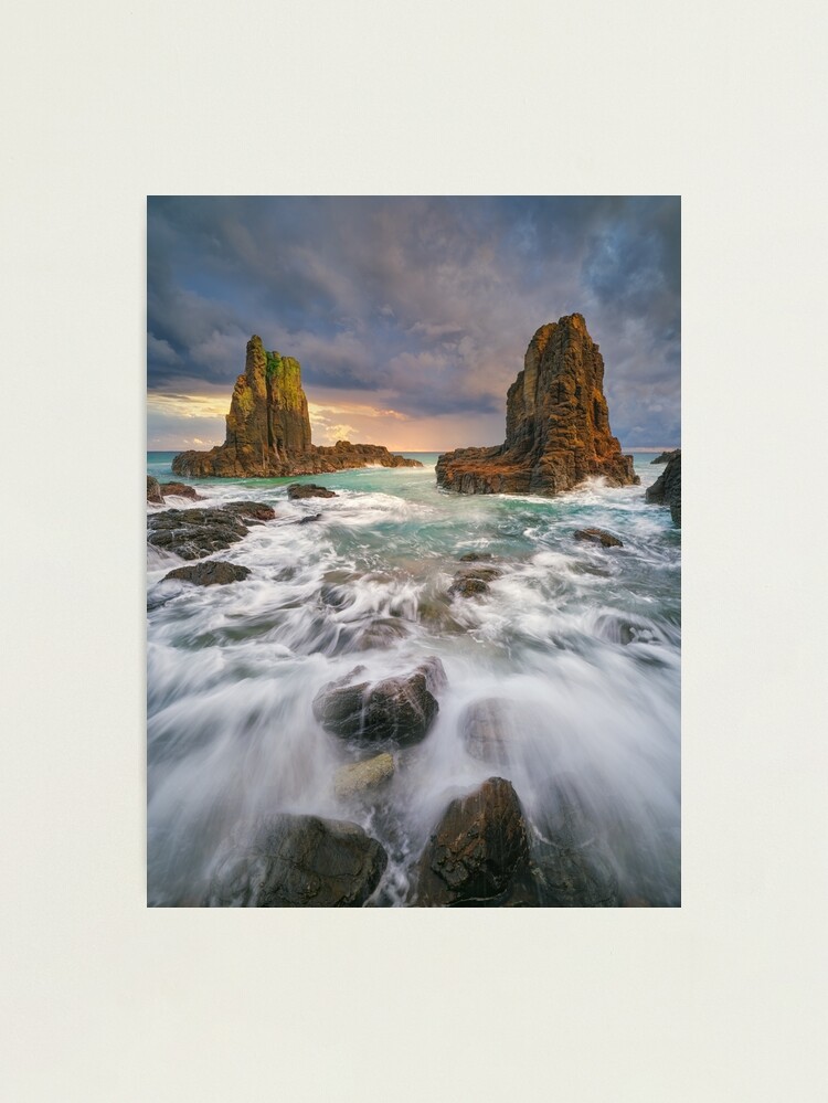 Thumbnail 2 of 3, Photographic Print, Cathedral Rocks, Kiama Downs, New South Wales, Australia designed and sold by Michael Boniwell.