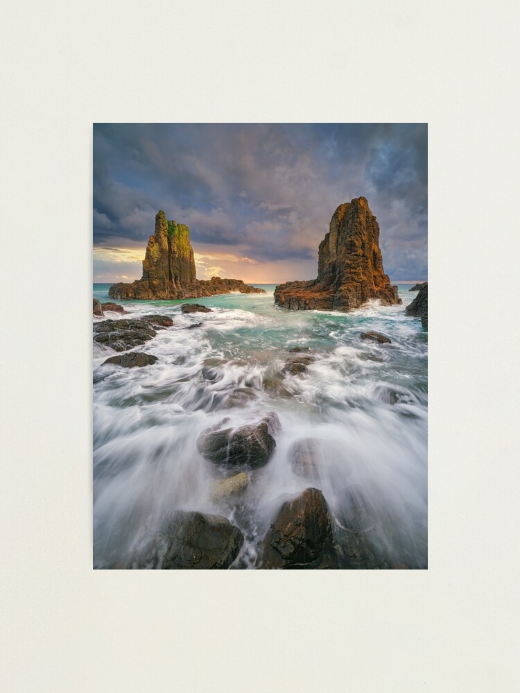 Thumbnail 2 of 3, Photographic Print, Cathedral Rocks, Kiama Downs, New South Wales, Australia designed and sold by Michael Boniwell.