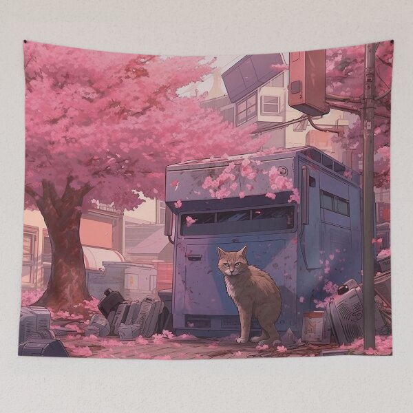 Item preview, Tokyo Aesthetic Cherry Blossom designed and sold by HaydenlostOn.
