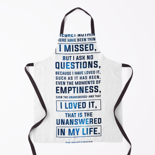 Item preview, I regret nothing - Ayn Rand, The Fountainhead - Typographic Quote Print 02 designed and sold by Studio Grafiikka.