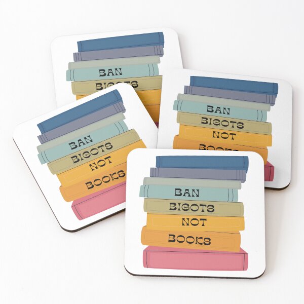 Item preview, Ban Bigots Not Books - Anti book banning censorship designed and sold by MyThirdFavorite.