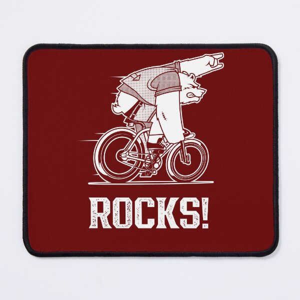 Item preview, Bear Cycling Rocks with rocking finger sign riding bicycle very fast designed and sold by activlifewear.