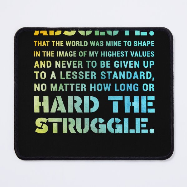 Item preview, I started my life with a single absolute - Ayn Rand - Atlas Shrugged Quote 01 - Typographic Print designed and sold by Studio Grafiikka.