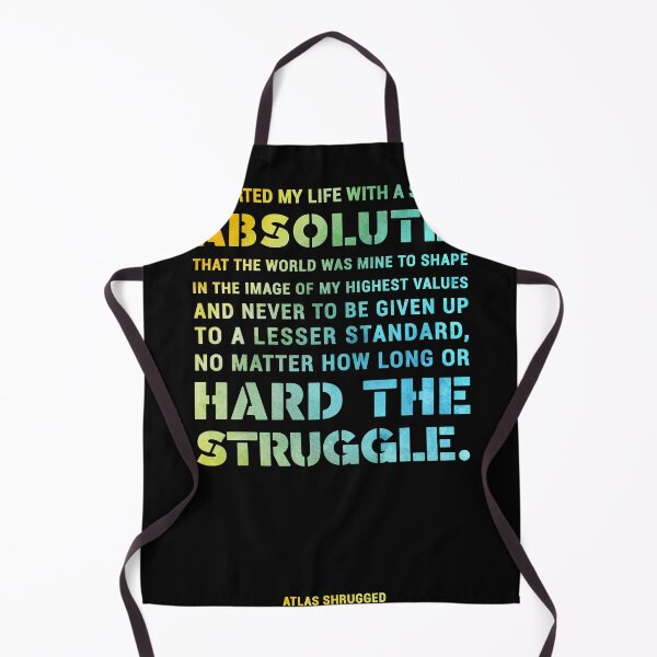 Item preview, I started my life with a single absolute - Ayn Rand - Atlas Shrugged Quote 01 - Typographic Print designed and sold by Studio Grafiikka.