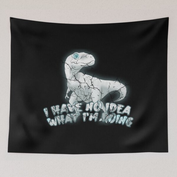 Item preview, I have no idea what I'm doing - White on Black designed and sold by Adam 7ea.