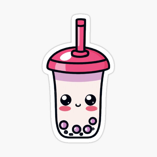 Vista previa del artículo con la obra «Copa de boba burbujeante», diseñado y vendido por StormyBrainTag.